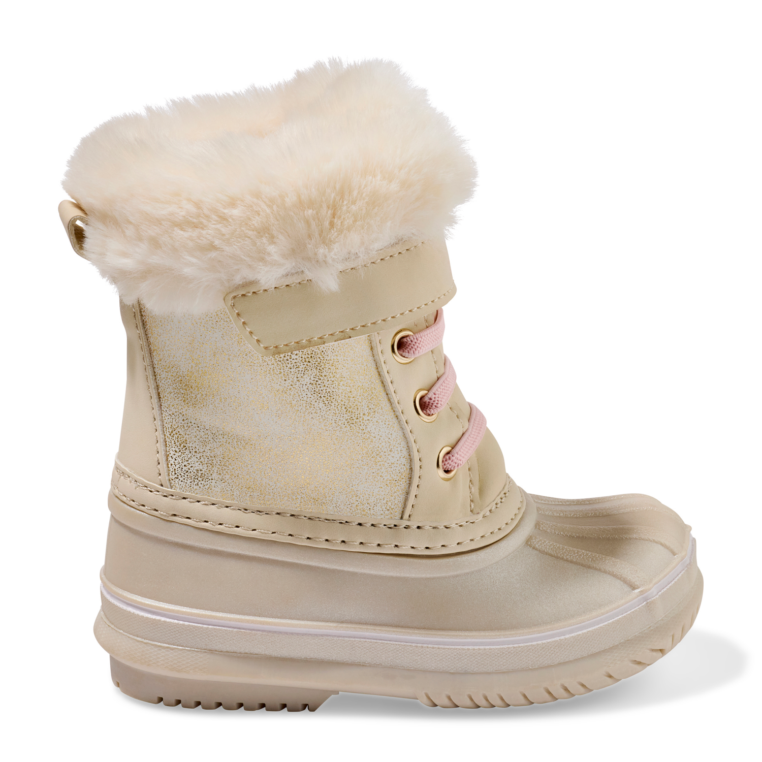 slide 5 of 6, Falls Creek Kids Toddler Girls' Snow Winter Boot, White, Size 10, 1 ct