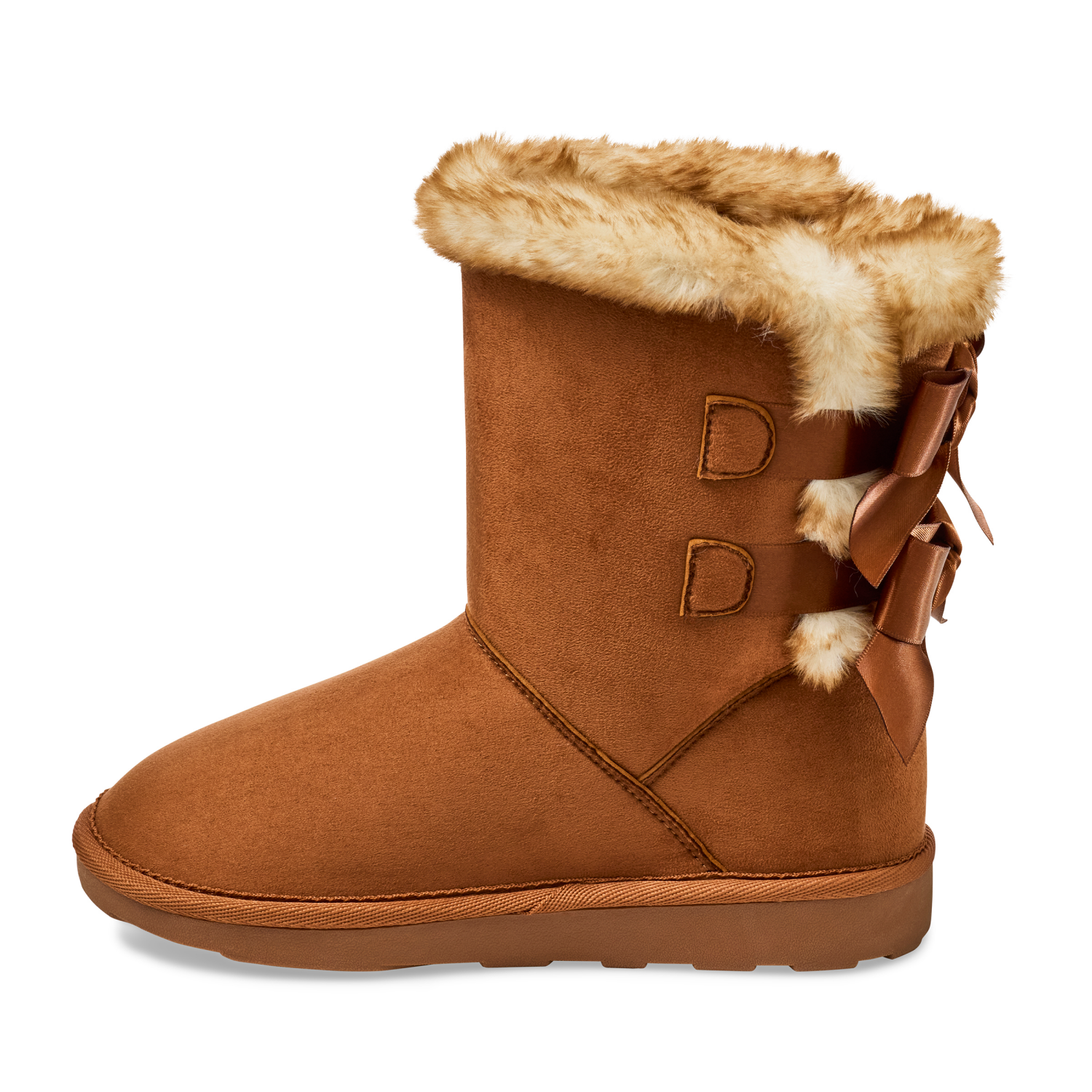 slide 4 of 6, Falls Creek Girls' Sophia S Fashion Boot, Chestnut, Size 3, 1 ct