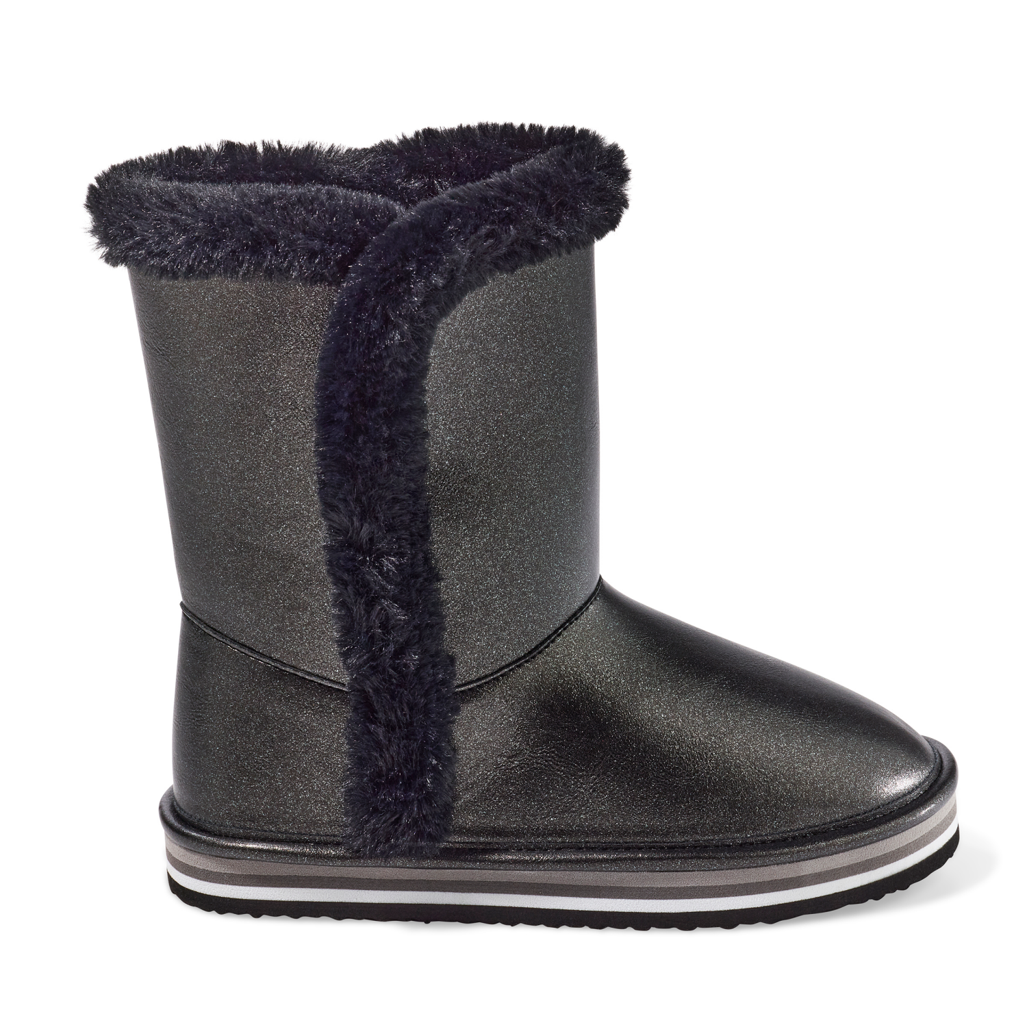 slide 5 of 6, Falls Creek Girls' Millie Fashion Boot, Black, Size 11, 1 ct