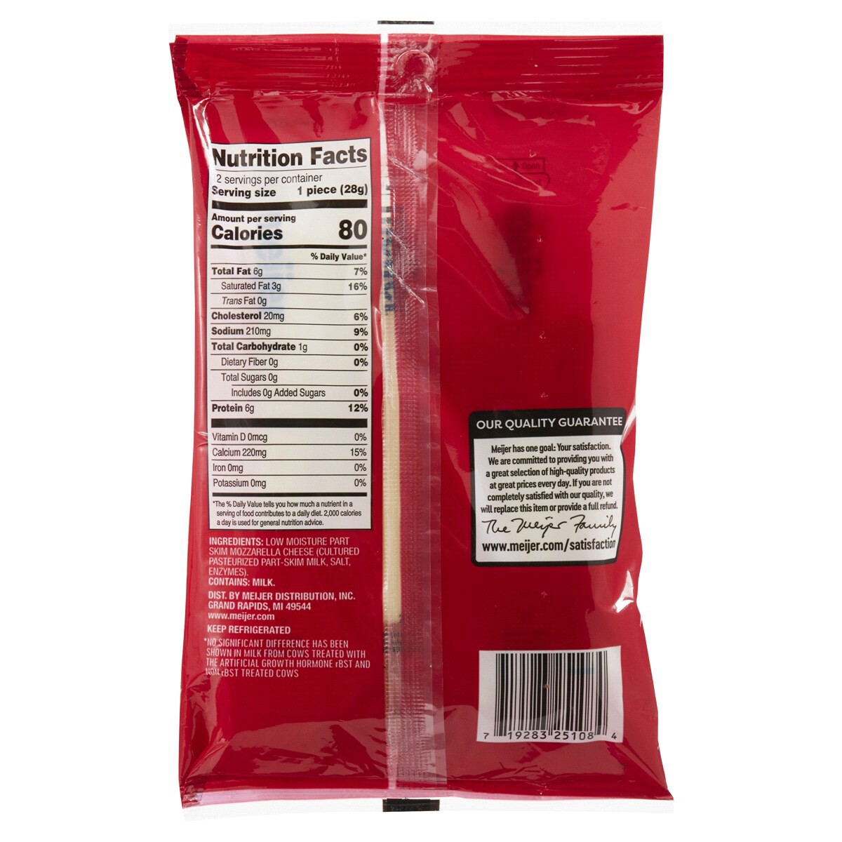 slide 2 of 2, Meijer Mozzarella String Cheese, 12 oz