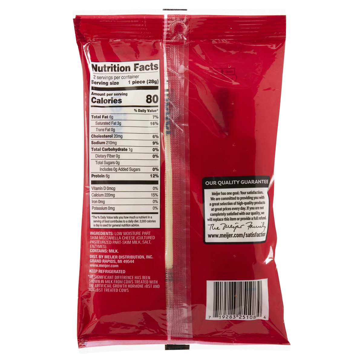 slide 2 of 2, Meijer Mozzarella String Cheese, 12 oz