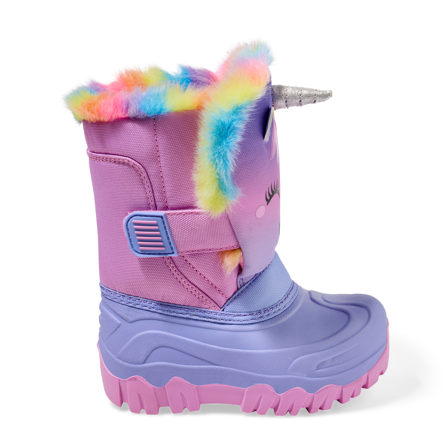 slide 5 of 6, Falls Creek Kids Toddler Girls' 3D Unicorn Winterboot, Purple, Size 9, 1 ct