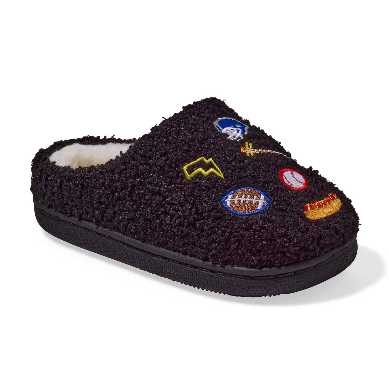 slide 1 of 6, Falls Creek Boy Scuff Sports. Black. Size M, 1 ct