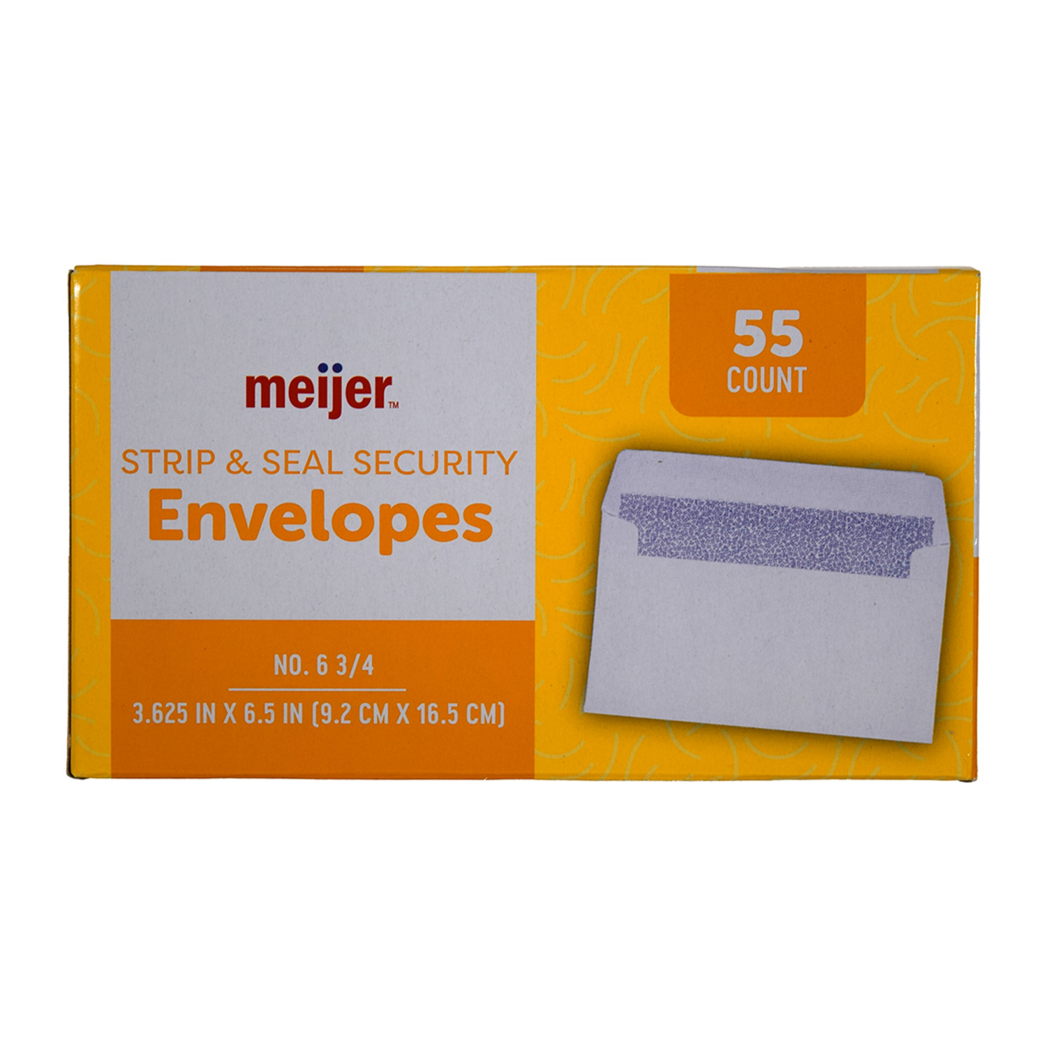 slide 2 of 6, Meijer Strip & Seal Security Envelopes 6-3/4 55ct, 55 ct