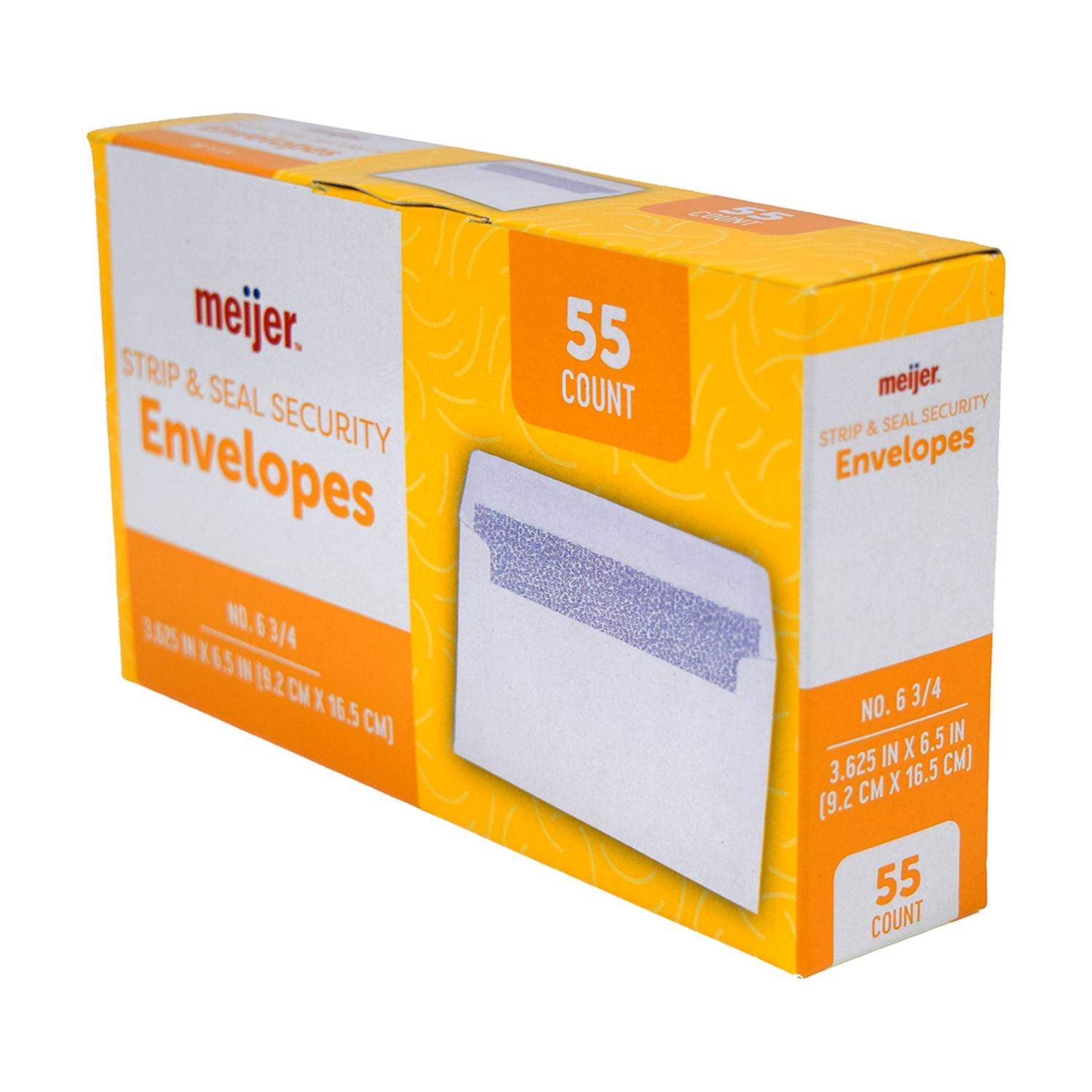 slide 5 of 6, Meijer Strip & Seal Security Envelopes 6-3/4 55ct, 55 ct