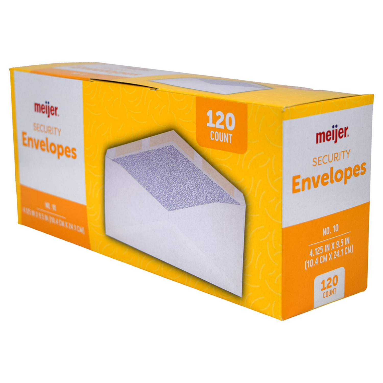 slide 5 of 6, Meijer Security Envelope #10 120ct, 120 ct
