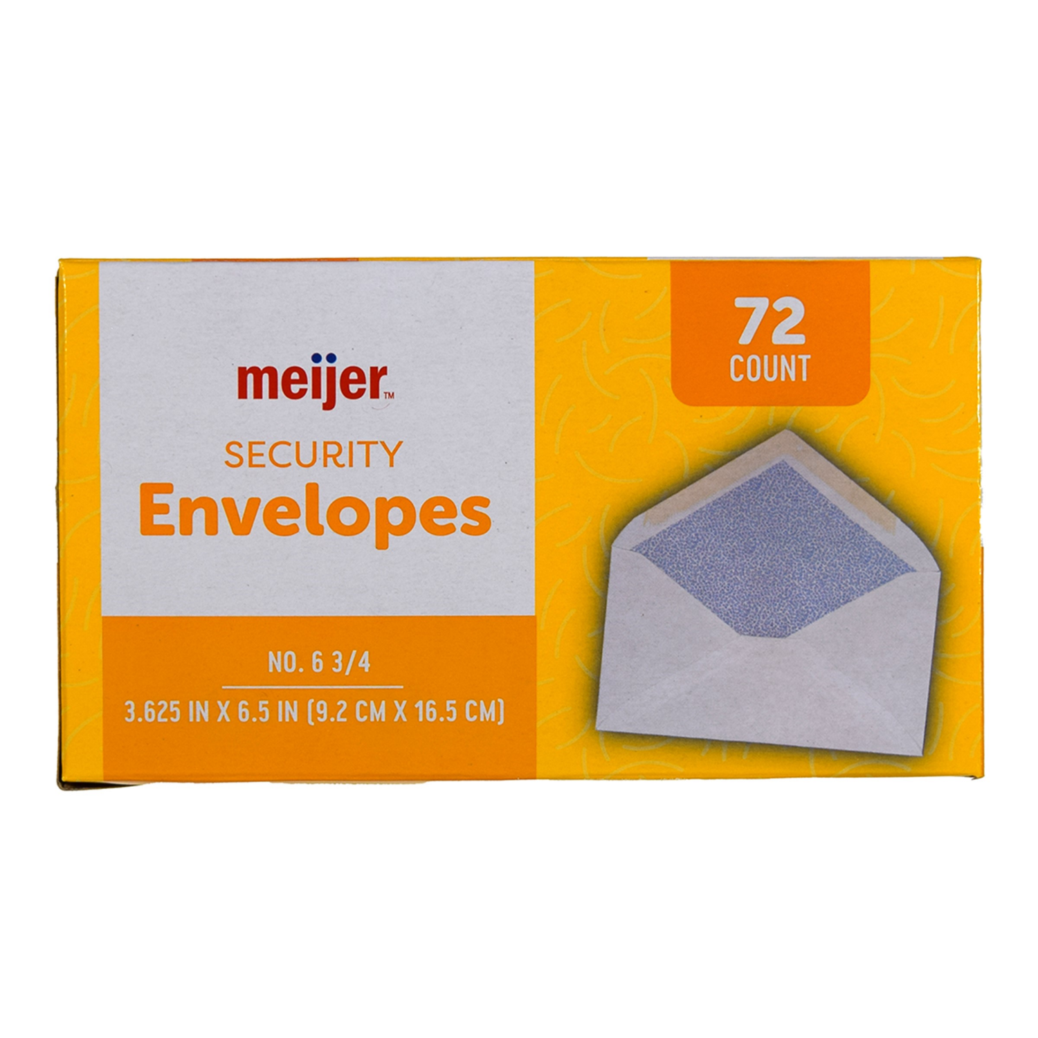 slide 2 of 6, Meijer Security Envelope 6-3/4 72 ct, 72 ct