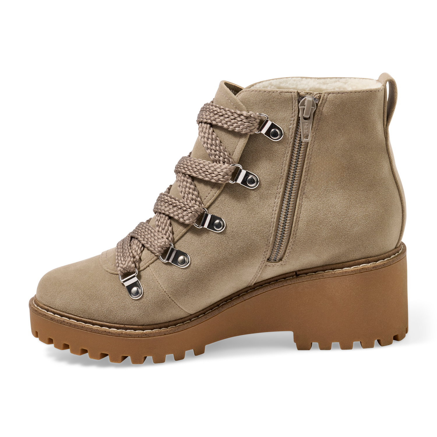 slide 4 of 6, Falls Creek Women's Camilla Hiker Boot, Taupe, Size 7, 1 ct