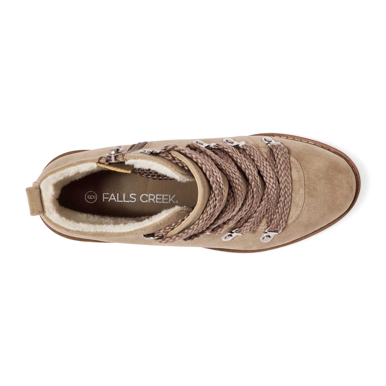 slide 6 of 6, Falls Creek Women's Camilla Hiker Boot, Taupe, Size 8, 1 ct