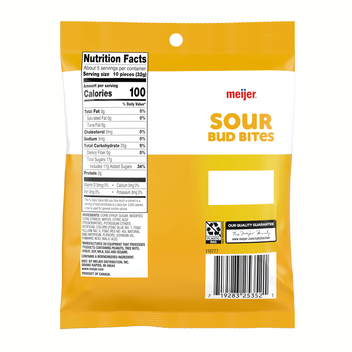 slide 2 of 2, Meijer Sour Bud Bites 6oz, 6 oz