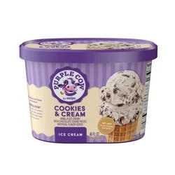 Purple Cow Cookies & Cream Ice Cream