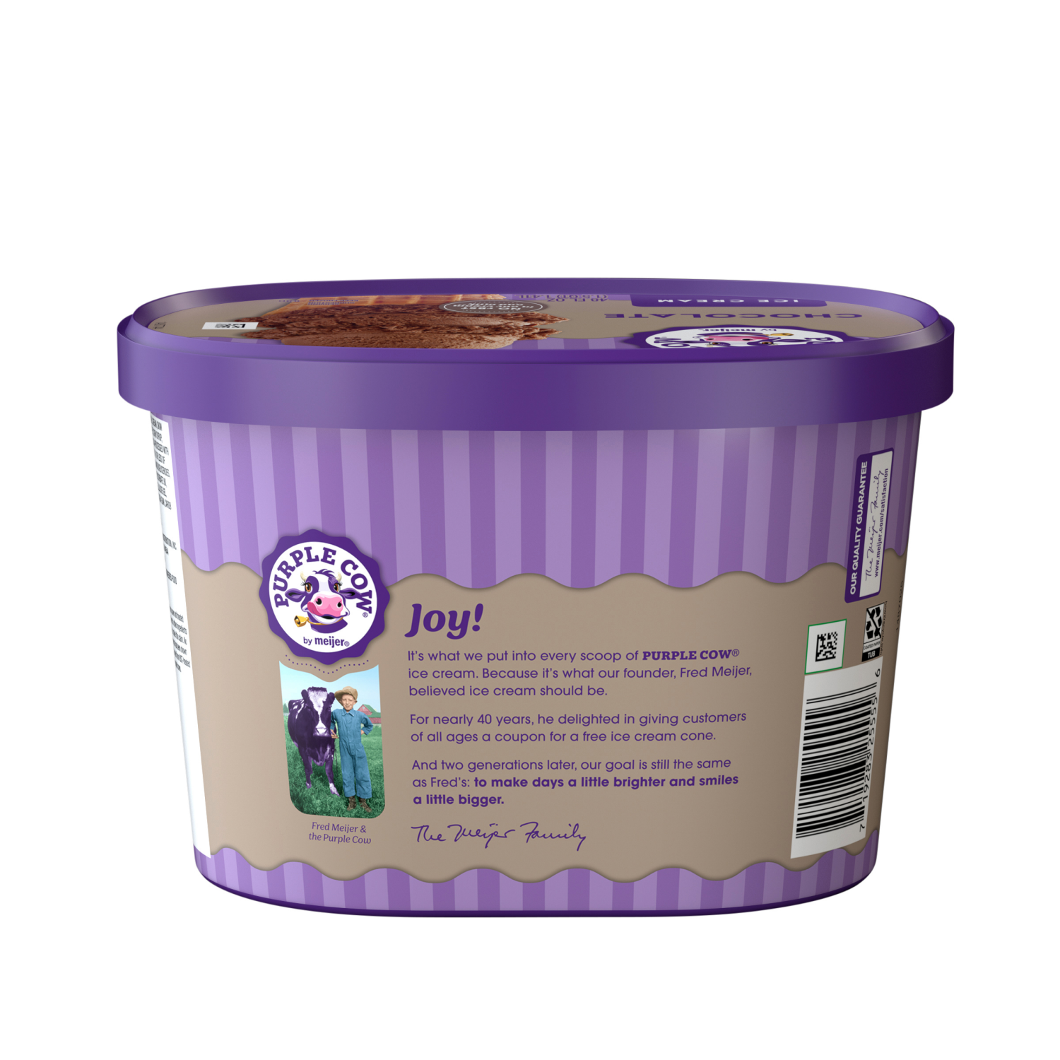 slide 2 of 5, Purple Cow Chocolate Ice Cream, 1.5 qt, 1.5 qt