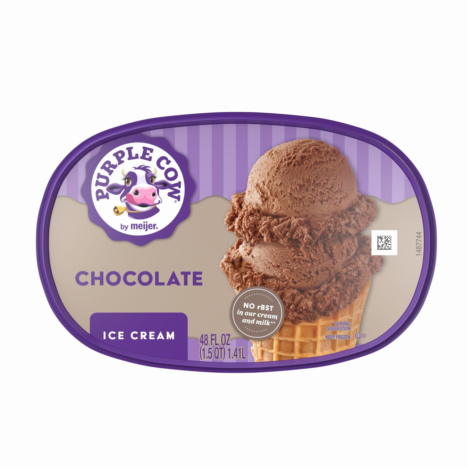 slide 5 of 5, Purple Cow Chocolate Ice Cream, 1.5 qt, 1.5 qt