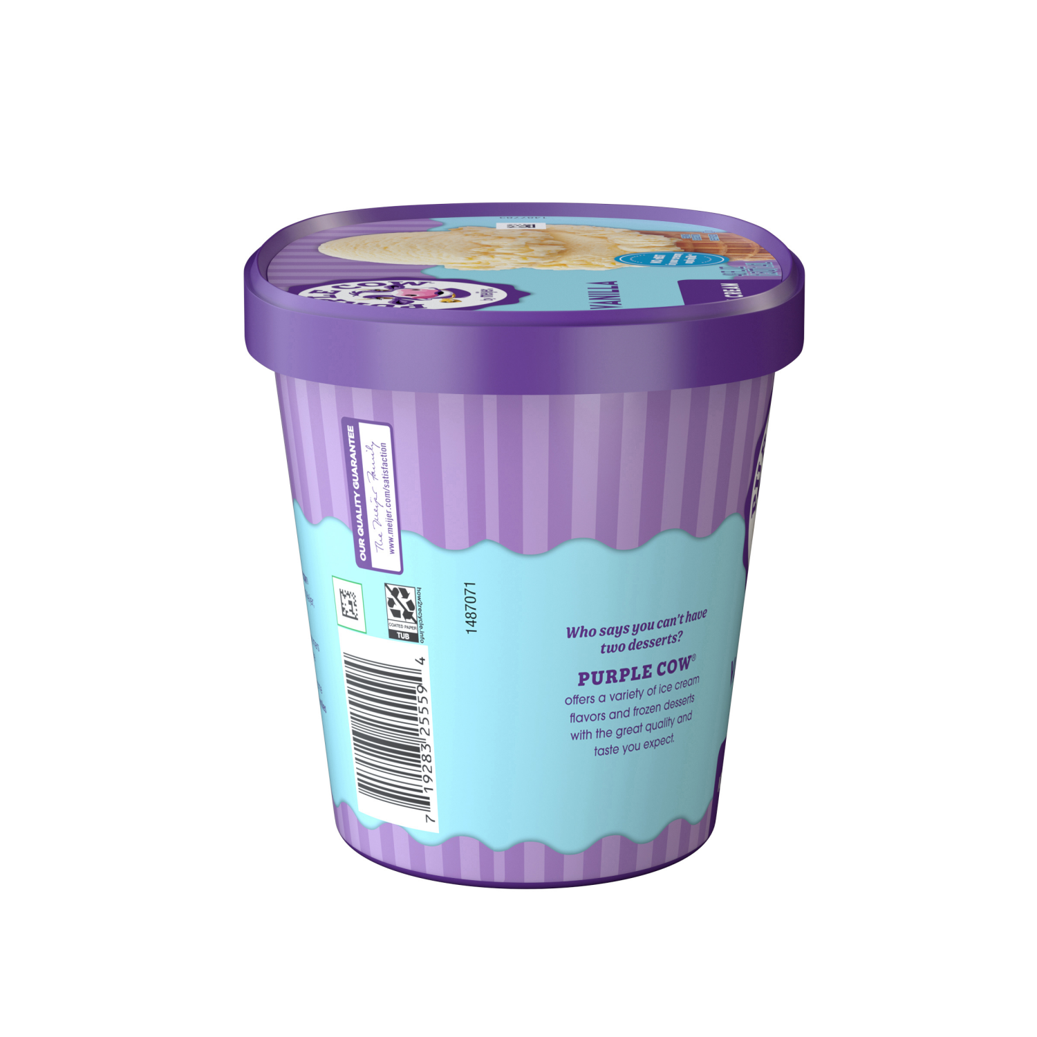 slide 3 of 5, Purple Cow Vanilla Ice Cream, 1.5 qt