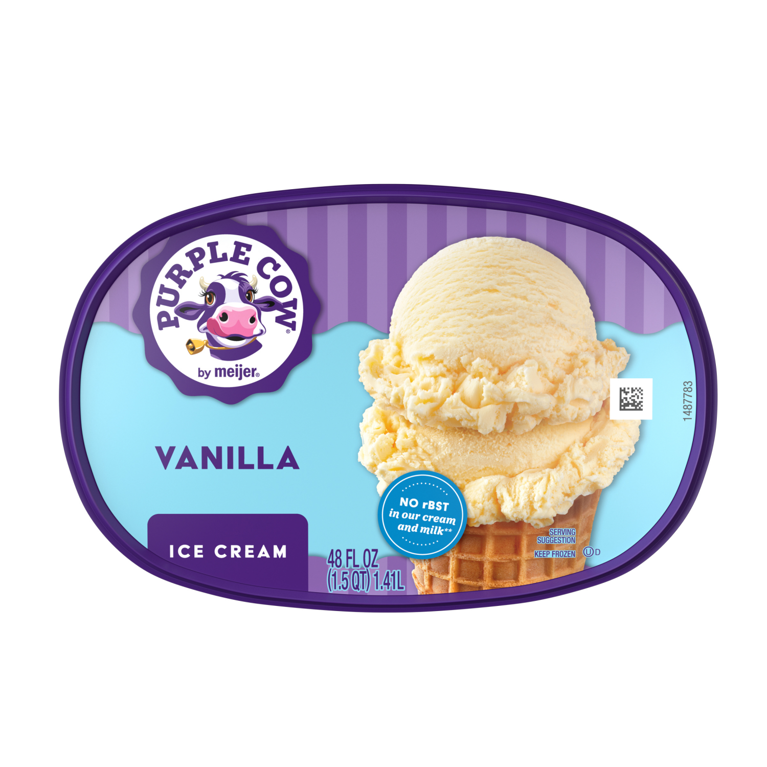 slide 5 of 5, Purple Cow Vanilla Ice Cream, 1.5 qt