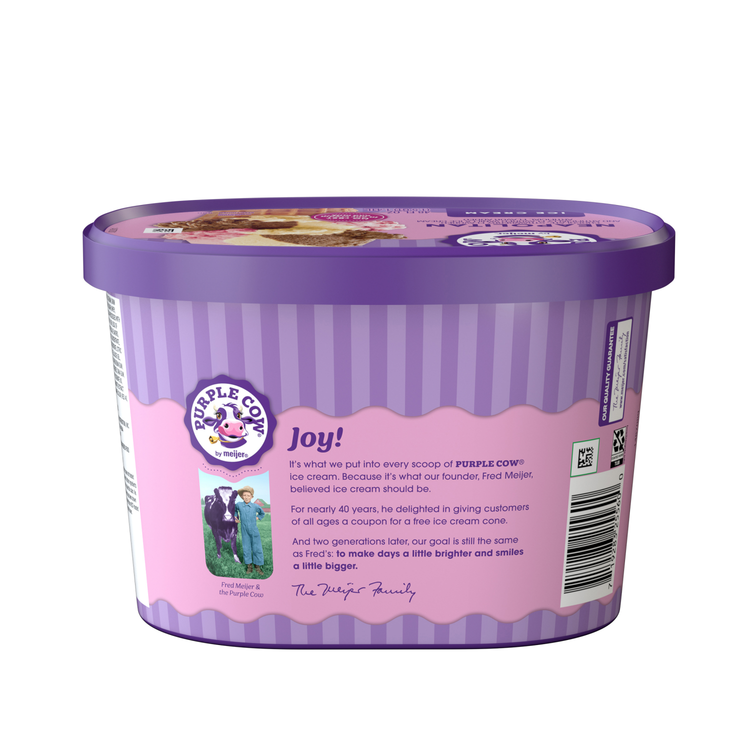 slide 2 of 5, Purple Cow Neapolitan Ice Cream, 1.5 qt