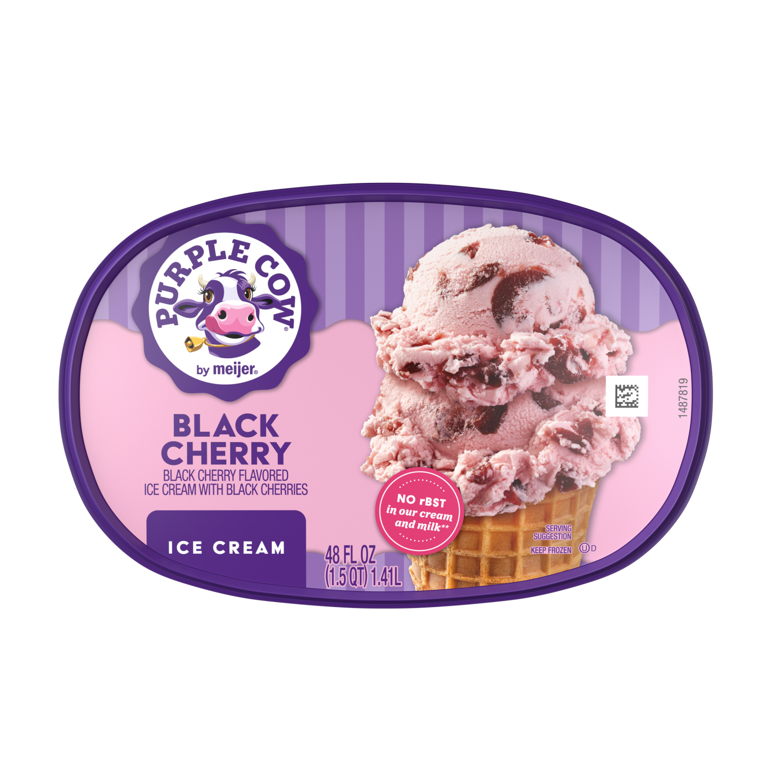 slide 5 of 5, Purple Cow Black Cherry Ice Cream - 1.5 qt, 1.5 qt