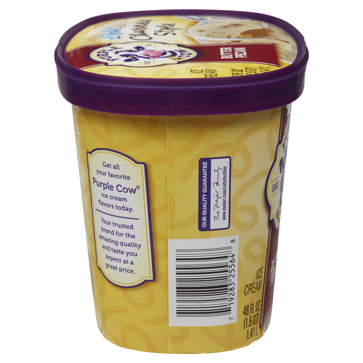 slide 3 of 4, Meijer Light Churn Style Butter Pecan Ice Cream, 48 oz