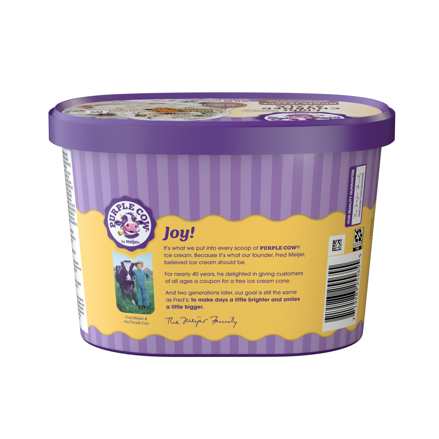 slide 2 of 5, Purple Cow Light Churned Style Moose Tracks Ice Cream, 1.5 oz