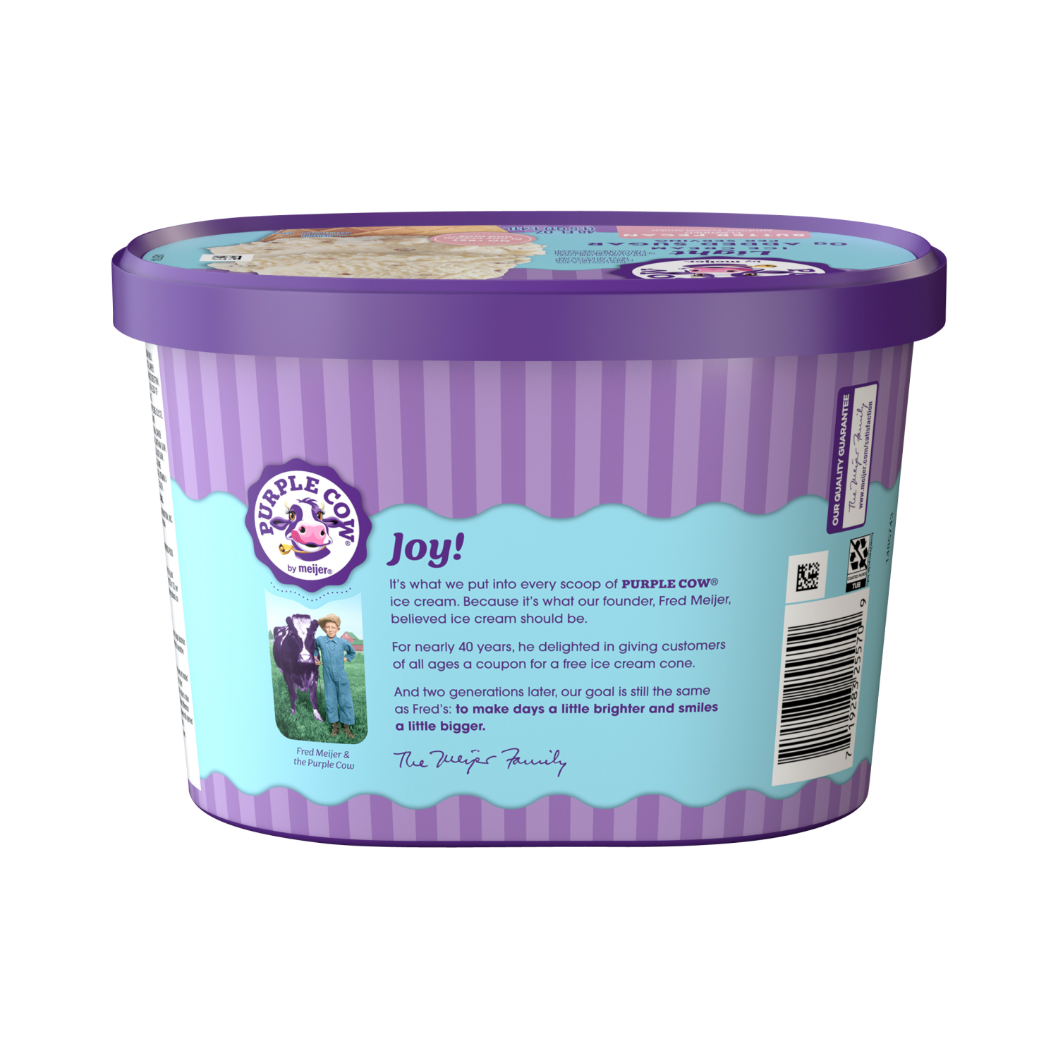 slide 2 of 5, Purple Cow No Sugar Added Butter Pecan Ice Cream, 1.5 qt