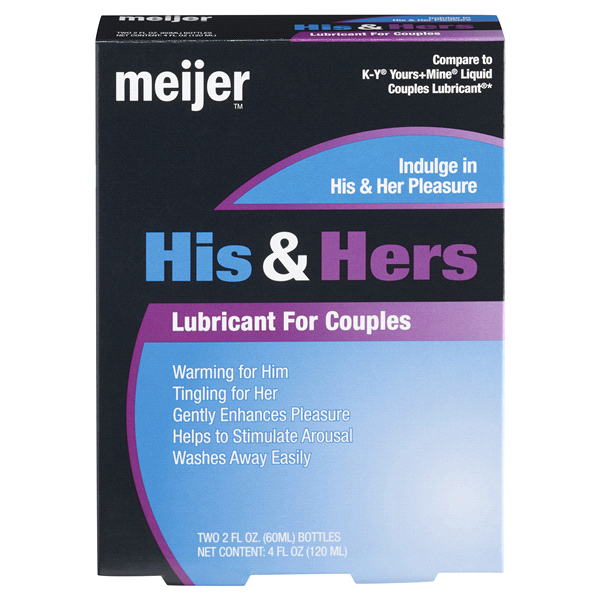 slide 1 of 4, Meijer His & Hers Lubricant For CouplesBottles, 4 oz
