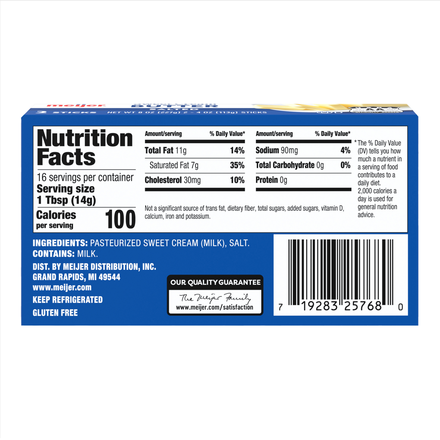 slide 2 of 6, Meijer Salted Butter Sticks, 2 Count, 2 ct