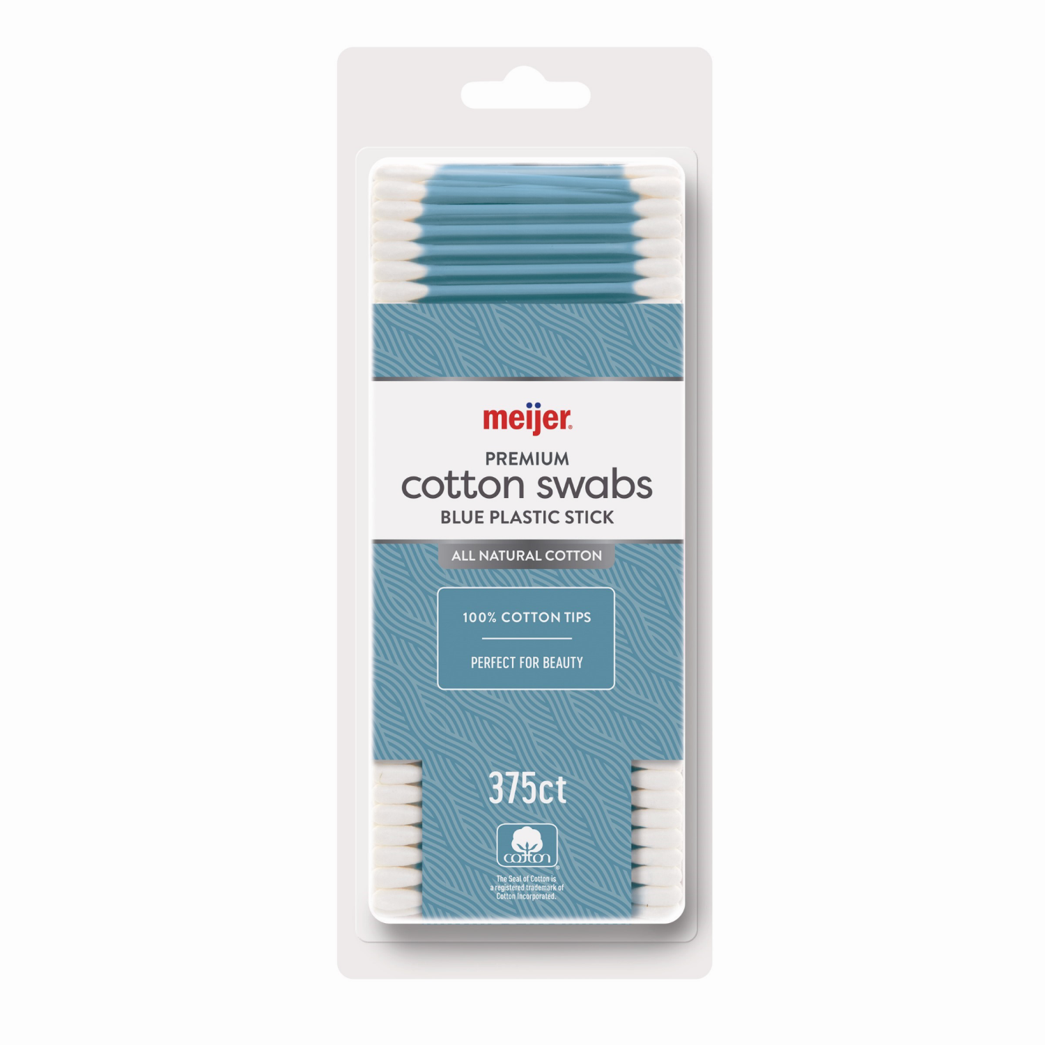 slide 1 of 2, Meijer Plastic Swab/Colors - Blue, 1 ct