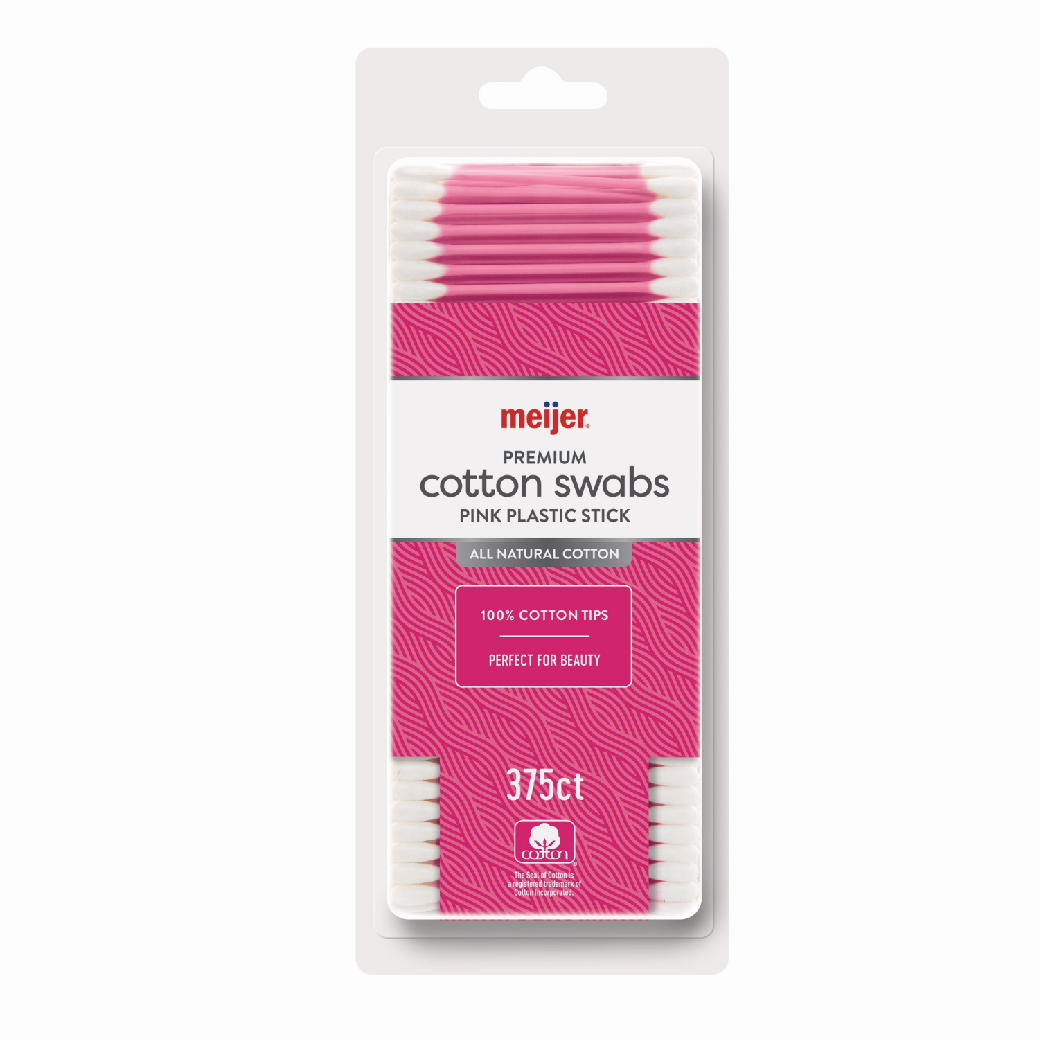 slide 1 of 2, Meijer Plastic Swab/Colors - Pink, 1 ct