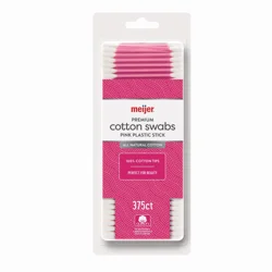 Meijer Plastic Swab/Colors - Pink