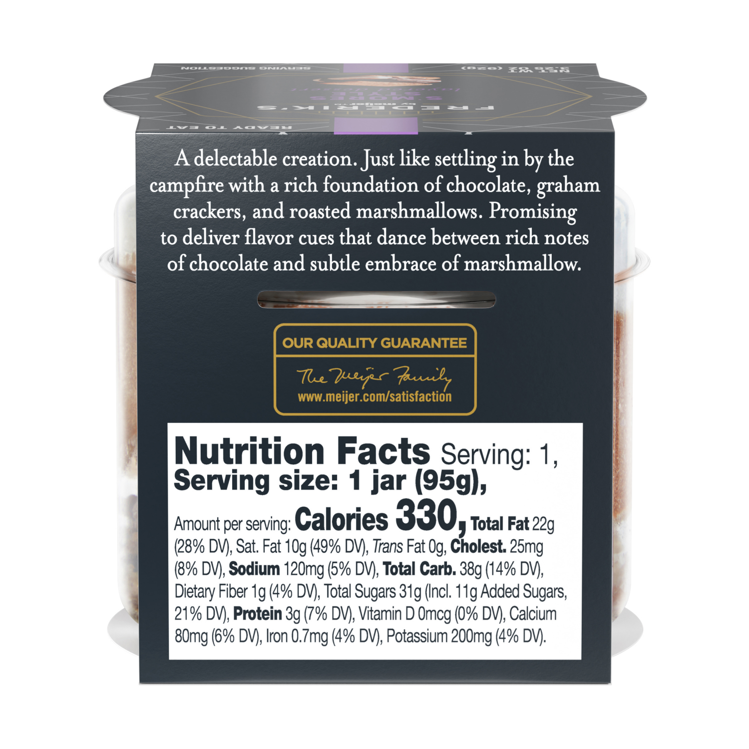 slide 2 of 6, Frederik's By Meijer FREDERIK's S'MORES STYLE LAYERED DESSERT 3.25 OZ, 3.25 oz