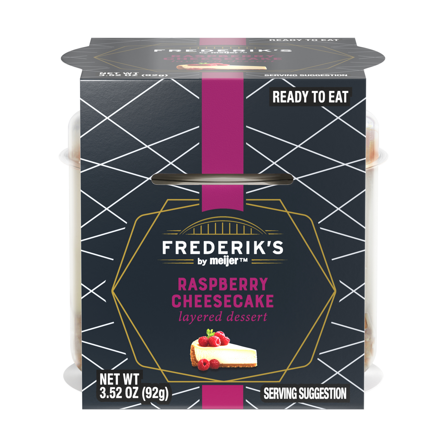 slide 1 of 6, Frederik's By Meijer FREDERIK's RASPBERRY CHEESECAKE 3.52 OZ, 3.52 oz