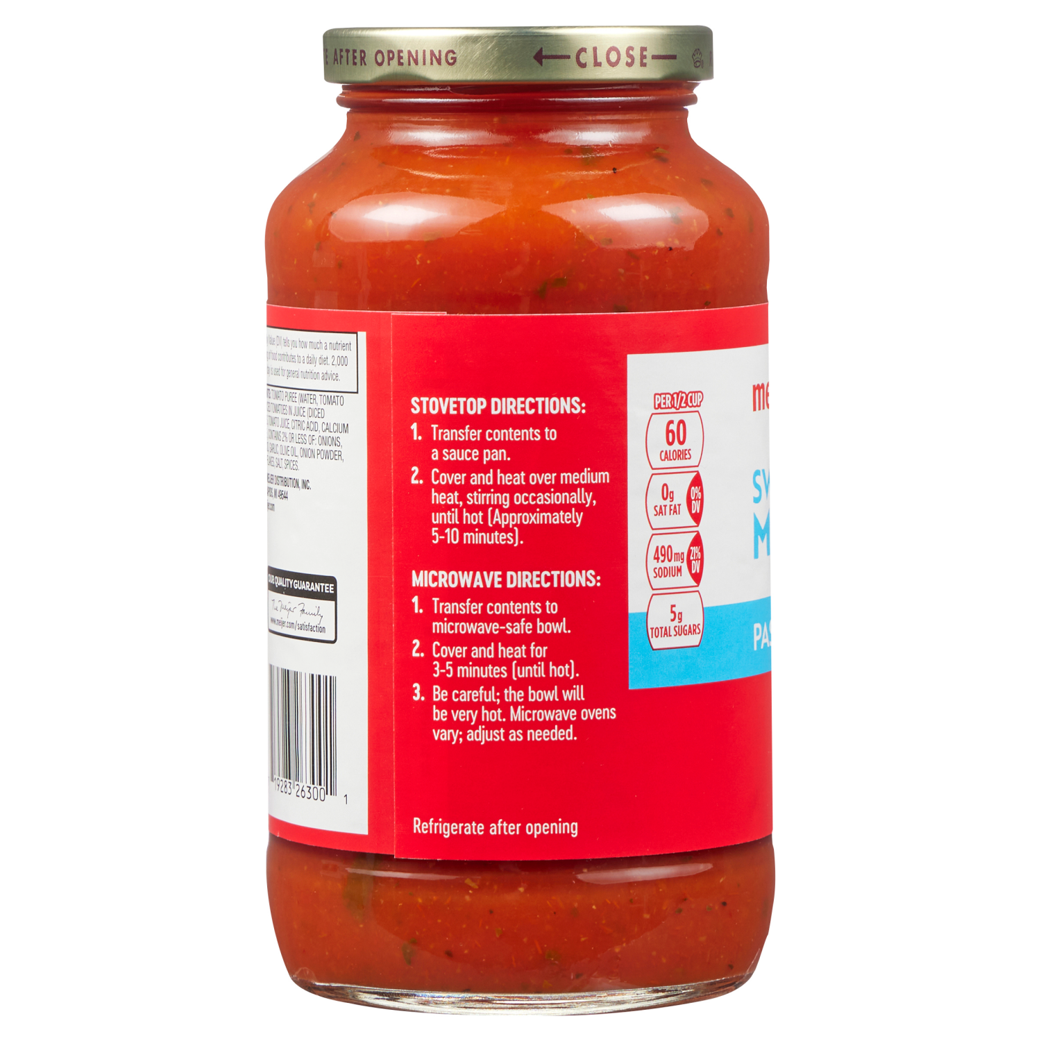 slide 2 of 3, Meijer Sweet Marinara Pasta Sauce, 24 oz