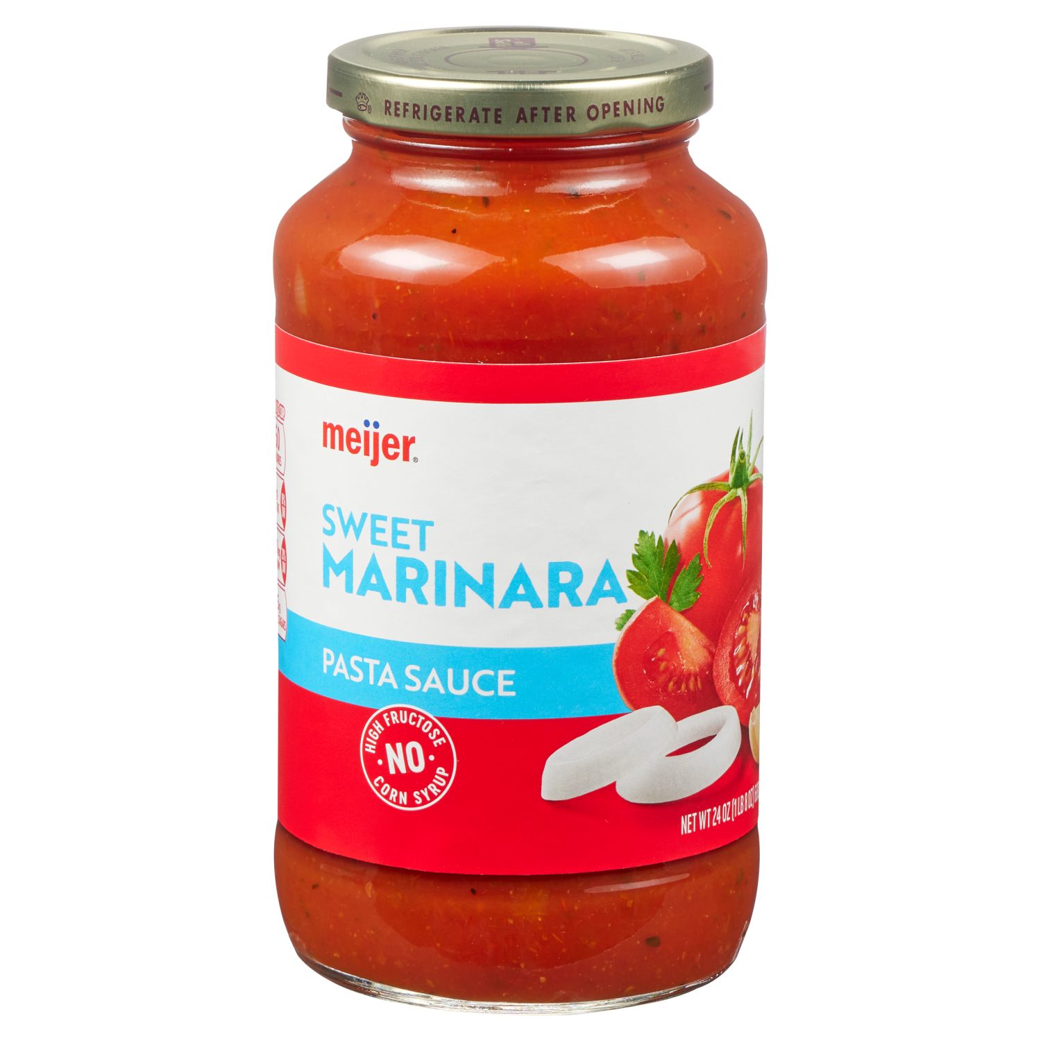 slide 1 of 3, Meijer Sweet Marinara Pasta Sauce, 24 oz