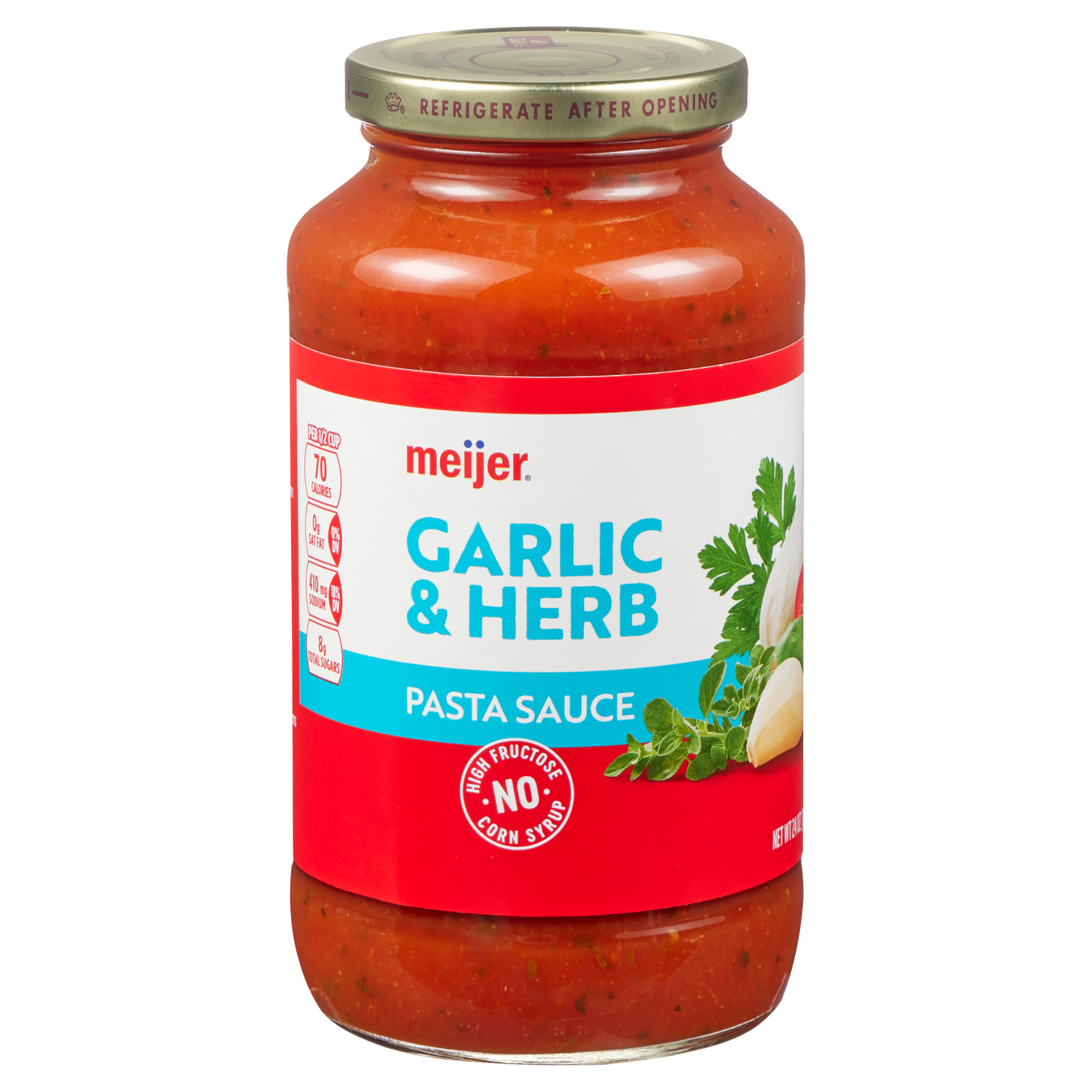 slide 3 of 3, Meijer Garlic Herb Pasta Sauce, 24 oz