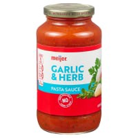 slide 12 of 17, Meijer Garlic Herb Pasta Sauce, 24 oz