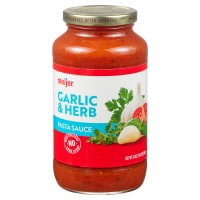 slide 15 of 17, Meijer Garlic Herb Pasta Sauce, 24 oz