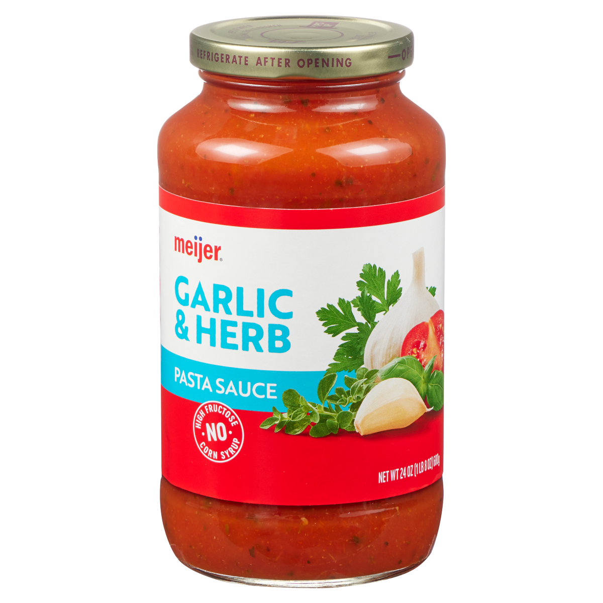 slide 13 of 17, Meijer Garlic Herb Pasta Sauce, 24 oz