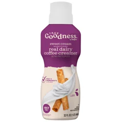 True Goodness Real Dairy Coffee Creamer Sweet Cream - 32 oz