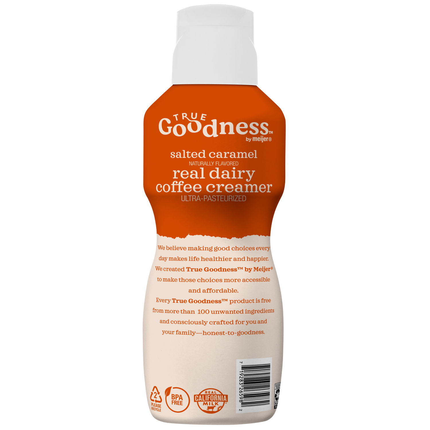 slide 2 of 3, True Goodness Real Dairy Salted Caramel Coffee Creamer, 32 oz, 32 oz