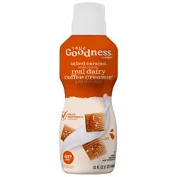 True Goodness Real Dairy Salted Caramel Coffee Creamer, 32 oz
