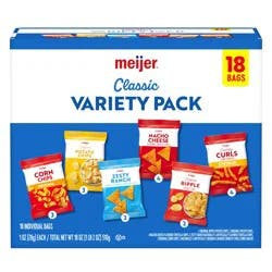 Meijer Potato Chips Variety Pack 18 Ct/1 Oz