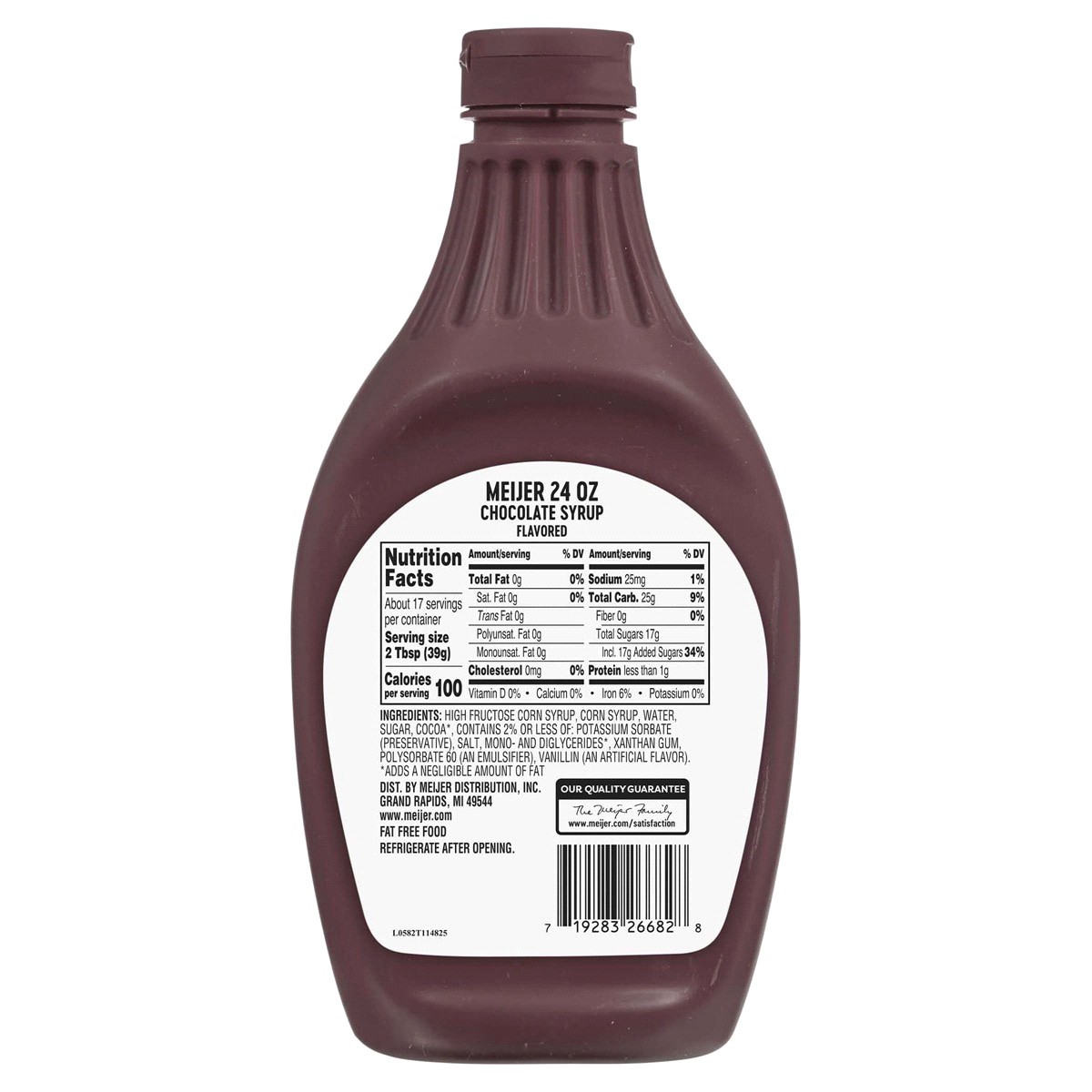 slide 2 of 2, Meijer Chocolate Syrup, 24 oz
