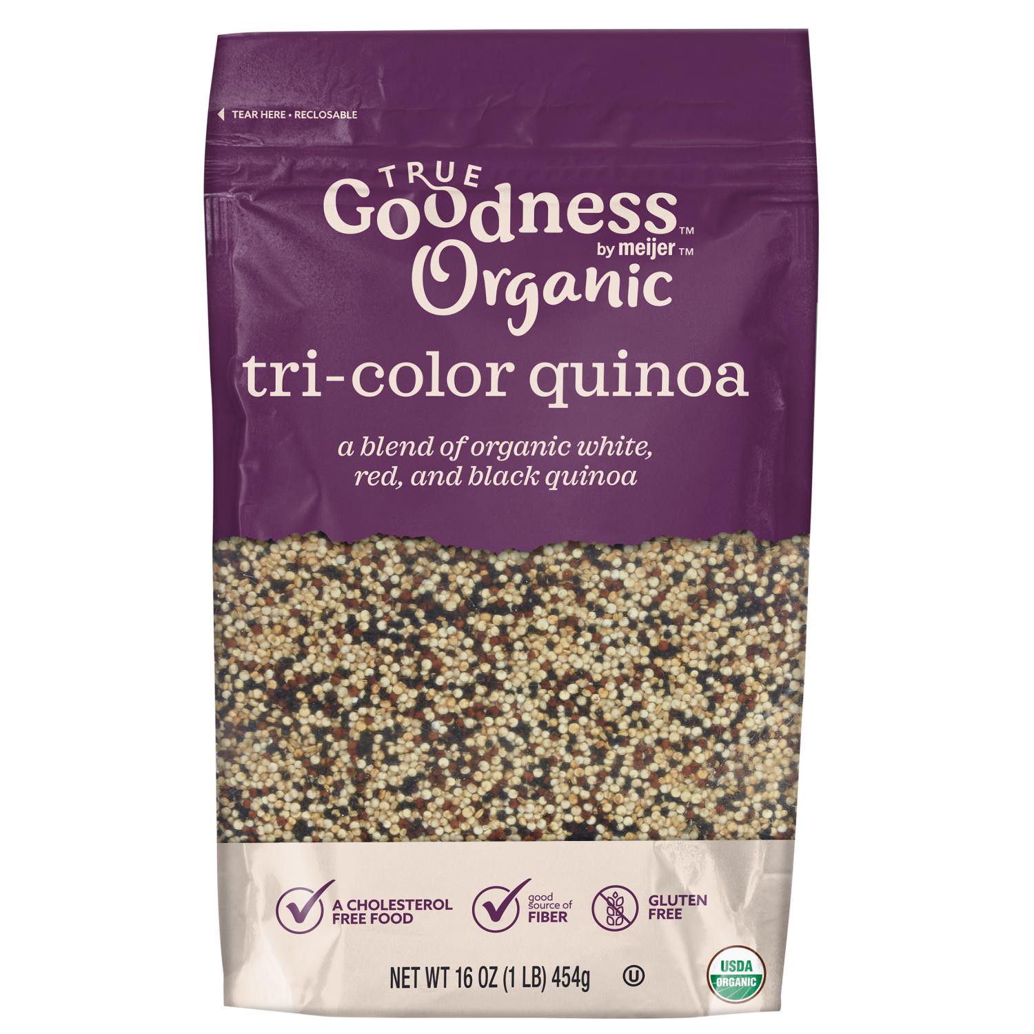 slide 1 of 3, True Goodness Organic Tri Color Quinoa, 16 Oz, 16 oz