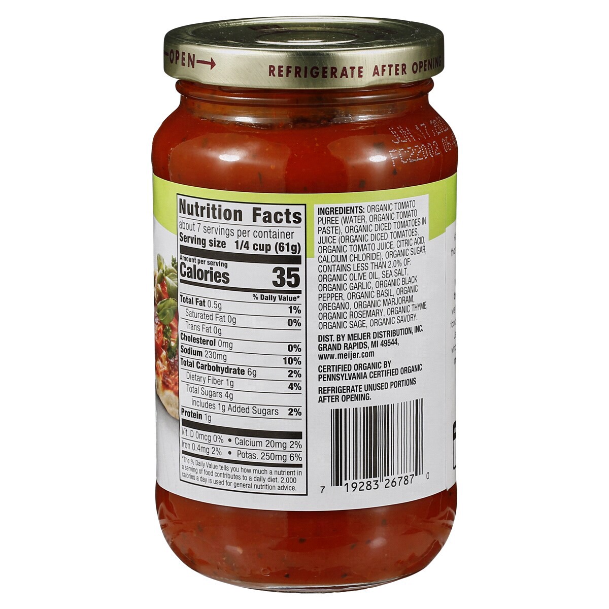 slide 2 of 2, True Goodness Organic Traditional Pizza Sauce, 14 oz, 14 oz