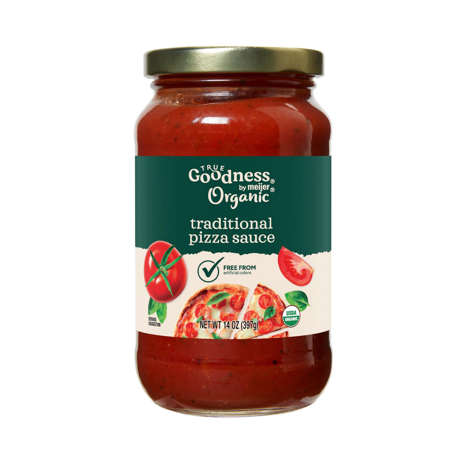 slide 1 of 3, True Goodness Organic Traditional Pizza Sauce, 14 Oz, 14 oz