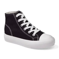 Falls Creek Girls&#x27; Perrie Casual Shoes, Black, Size 1