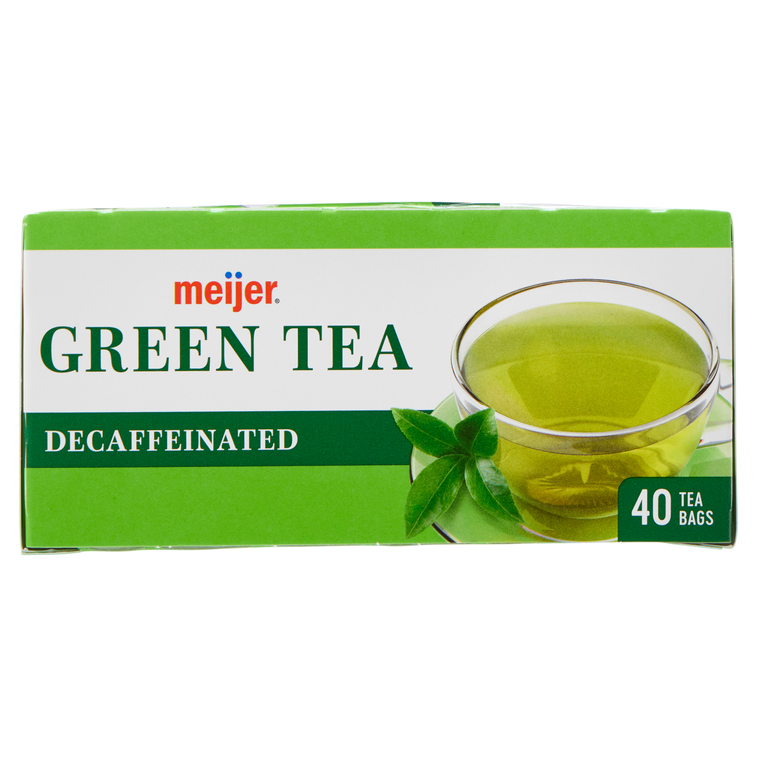 slide 5 of 5, Meijer Decaf Green Tea - 40 ct, 40 ct