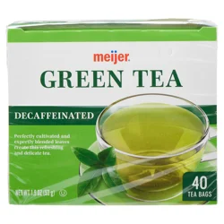 Meijer Decaffeinated Green Tea Bags, 40 Ct