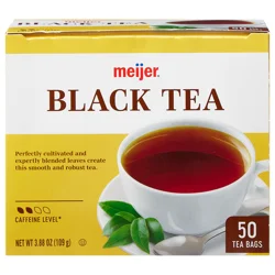 Meijer Black Tea Bags, 50 Ct