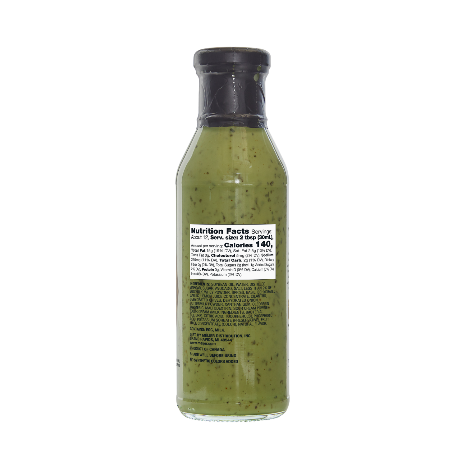 slide 3 of 3, Frederik's By Meijer FREDERIK's CILANTRO AVOCADO SALAD DRESSING 12 OZ, 12 oz